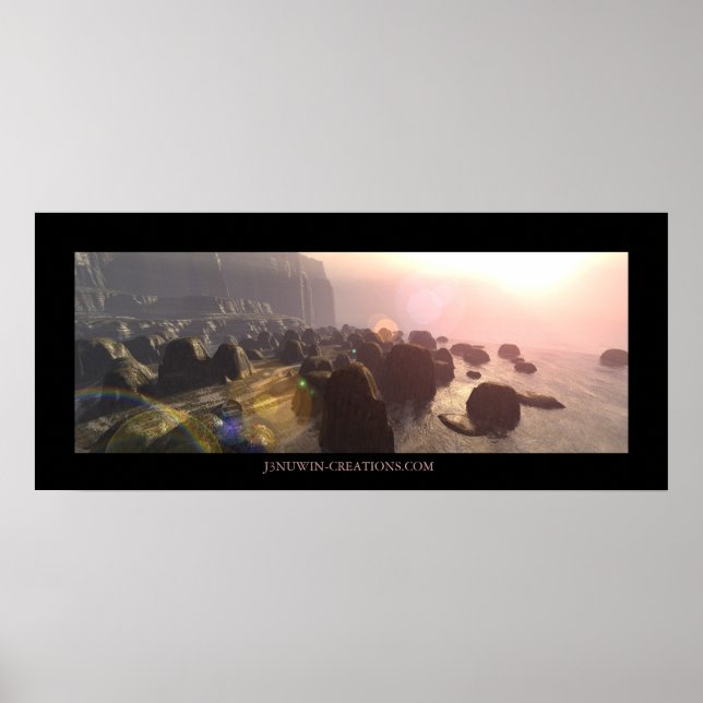 Felsenküste Poster (Vorne)