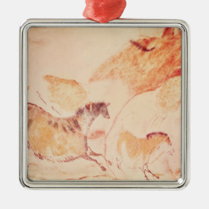 Felsenmalerei der Pferde, c.17000 BC Ornament Aus Metall