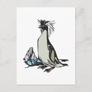 Felsenpinguin Postkarte