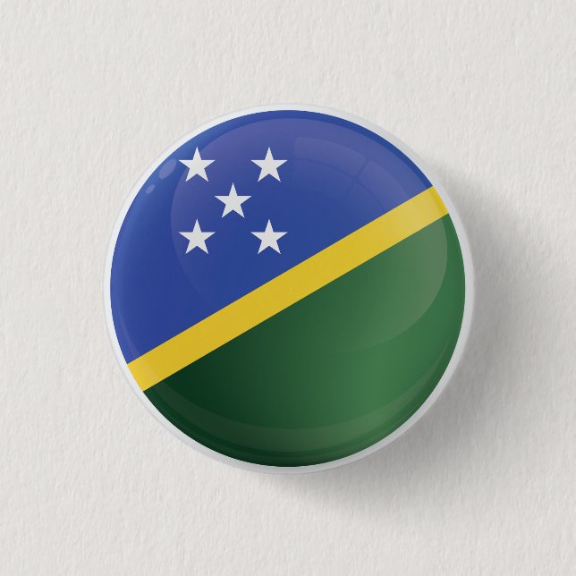 Felsflagge der Salomonen Button (Vorderseite)