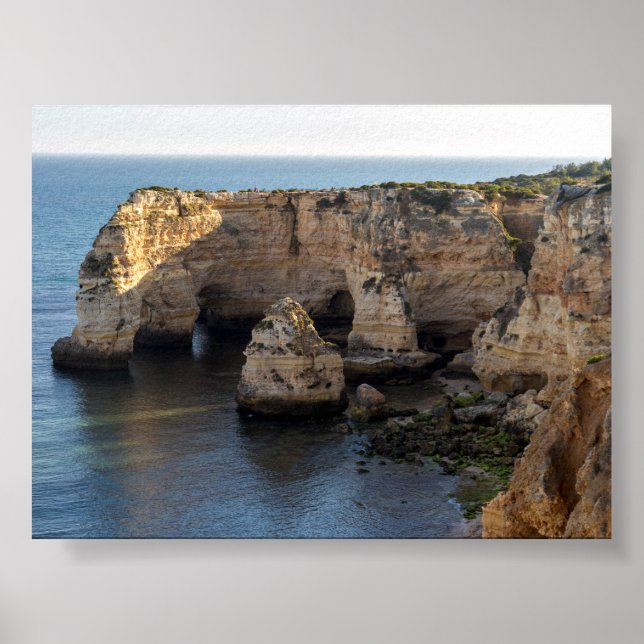 Felsformationen in Algarve Poster (Vorne)