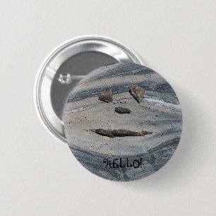 Felsgesicht sagt Hallo! Button