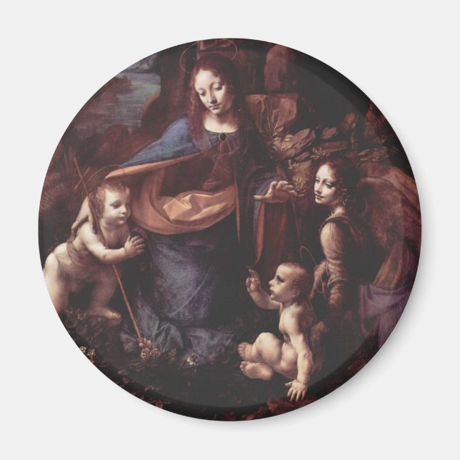 Felsgrottenmadonna Magnet (Vorne)