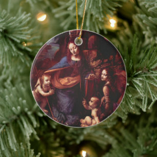Felsgrottenmadonna von Leonardo da Vinci Keramik Ornament