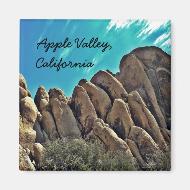Felsige Hügel im Apple Valley, Ca. Magnet (Vorne)