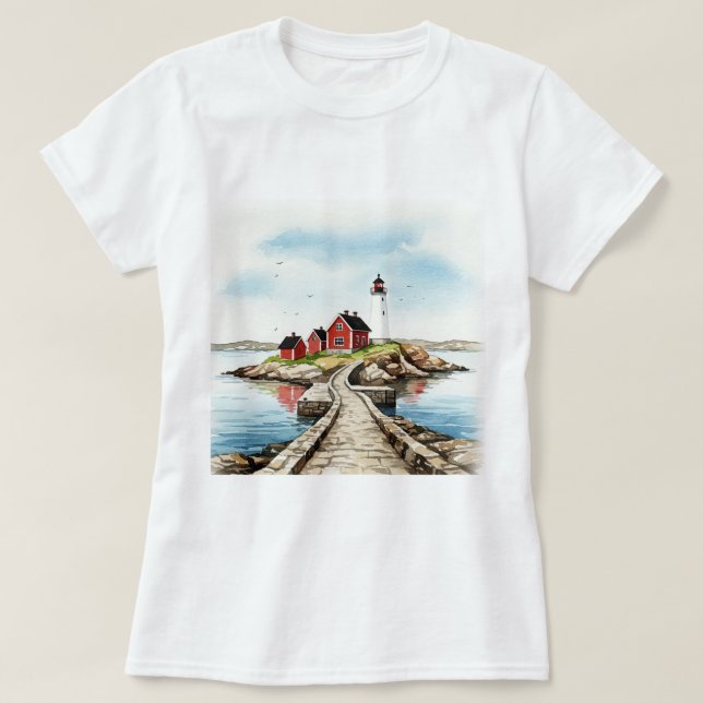 Felsige Insel T-Shirt (Design vorne)