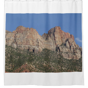 Felsige Klippen im Zion National Park Duschvorhang