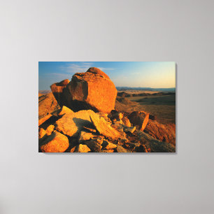 Felsige Kuppe und Wüsten-Tal, Richtersveld Leinwanddruck