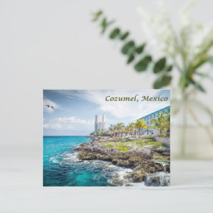 Felsige Küste von Cozumel, Mexiko  Postkarte