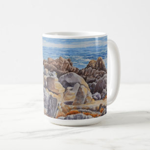 Felsige Küstenlinie von Monterey Kaffeetasse