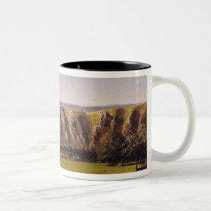 Felsige Landschaft nahe Flagey Zweifarbige Tasse