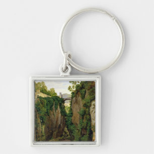Felsige Schlucht in Sorrent, 1823 Schlüsselanhänger