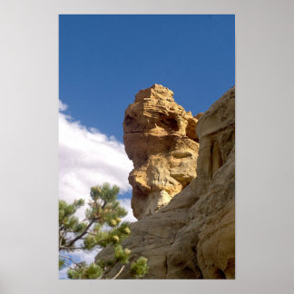 Felsige Spitze in West-Colorado Poster