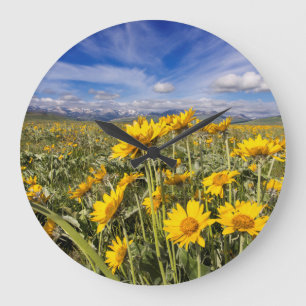 Felsiger Berg Reihe Große Wanduhr