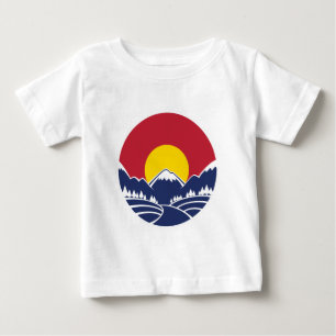 Felsiger Gebirgsemblem Colorados Baby T-shirt