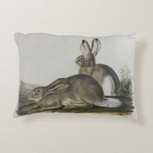 "Felsiger Gebirgshasen" durch John James Audubon Dekokissen