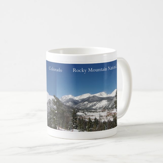 Felsiger Gebirgsnationalpark, Colorado-Tasse Kaffeetasse (VorderseiteRechts)