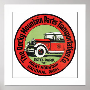 Felsiger Gebirgspark Poster