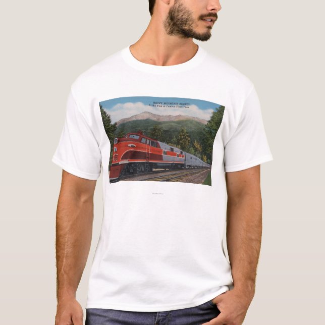 Felsiger Mt. Rocket (Zug), Spiess-Spitze, Colorado T-Shirt (Vorderseite)