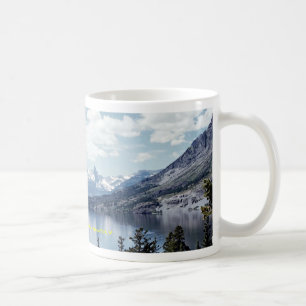 Felsiges Mountainseeansicht, Glacier Nationalpark, Kaffeetasse