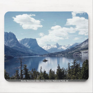 Felsiges Mountainseeansicht, Glacier Nationalpark, Mousepad