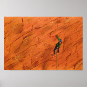 Felskletterplakat Poster