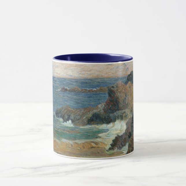 Felsküste von Paul Gauguin, Vintager Impressionism Tasse (Zentrum)