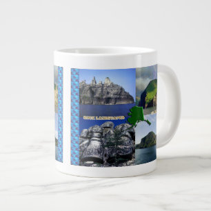 Felslandschaften von Alaska Collage Jumbo-Tasse