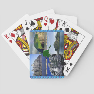Felslandschaften von Alaska Collage Spielkarten