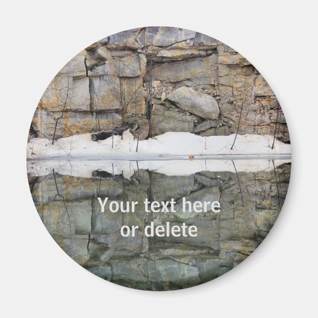 Felsreflexionen #2 Natur Personalisiert Magnet (Vorne)