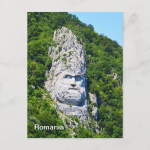 Felsskulptur in Rumänien Postkarte