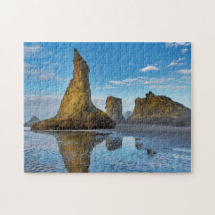 Felsstapel am Bandon Beach in Bandon, Oregon 3 Puzzle