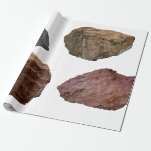 Felsstein aus Granit Geschenkpapier