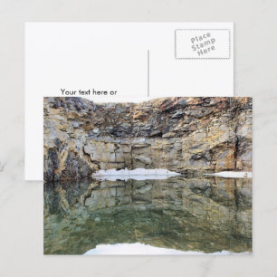 Felssteinbruch-Wandreflexion #1 Natur  Postkarte