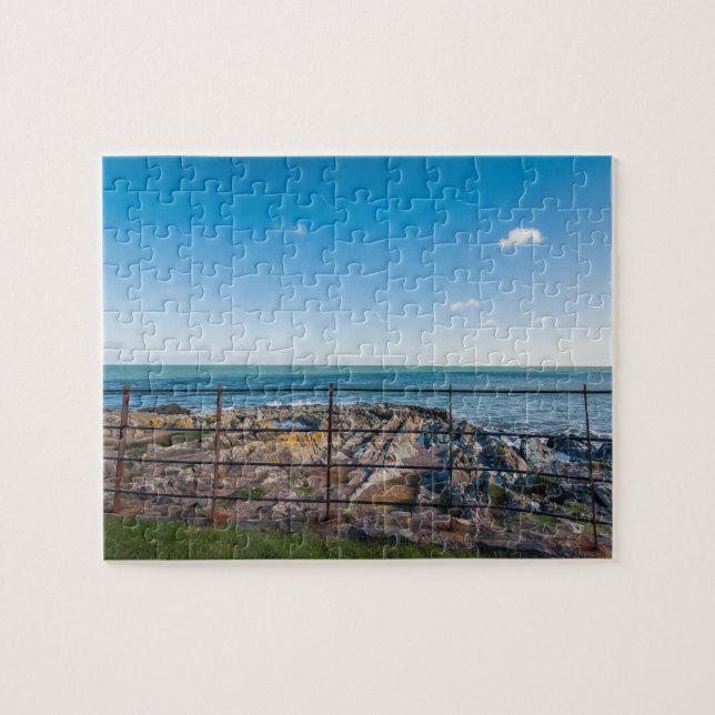 Felsstrand in Irland (Greystones) Puzzle (Horizontal)