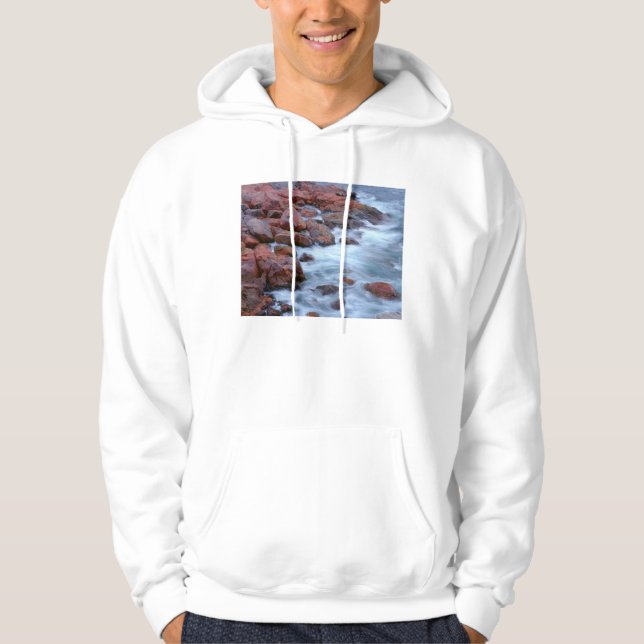 Felsstrand mit Wasser, Kanada Hoodie (Vorderseite)