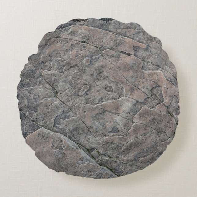 Felsstruktur Rundes Kissen (Vorderseite)