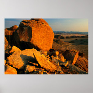 Felsvorsprung und Wüstental, Richtersveld Poster