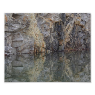 Felswand Reflections in Pond 2 Nature 8x10 Fotodruck