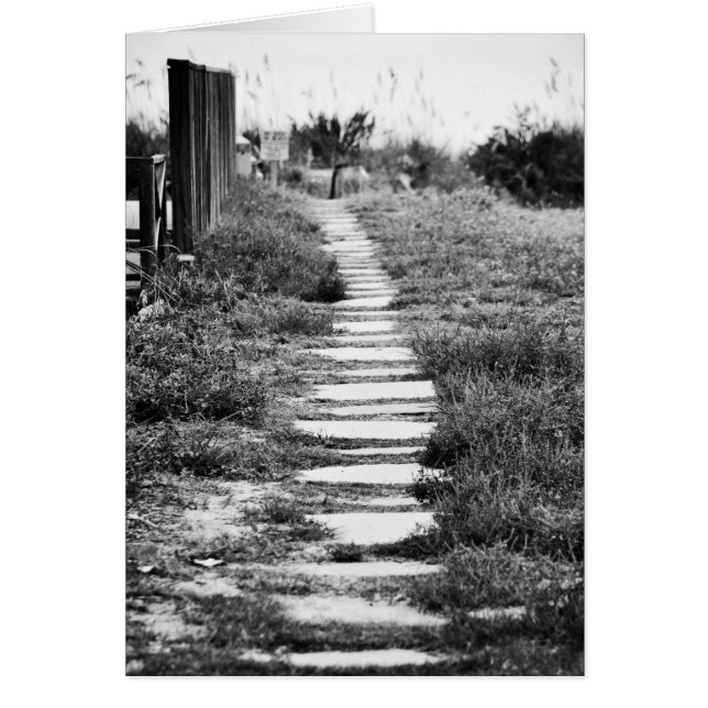 Felsweg hinauf in Schwarz-Weiß (Vorne)