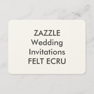 FELT ECRU 5" x 3,5" Einladungen für Hochzeiten
