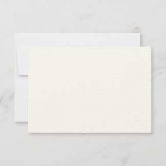 Felt Ecru Wedding RSVP Response Card