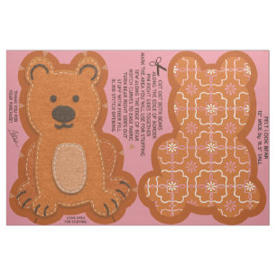 Felt Look Teddy Bären Cut und Näh Kit Niedlich Stoff