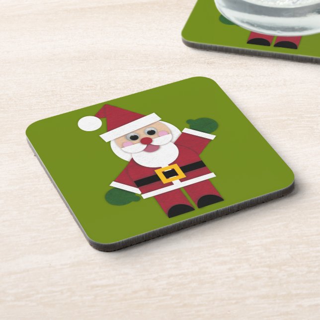 Felt Santa 2021 Getränkeverpackung Getränkeuntersetzer (Linke Seite)