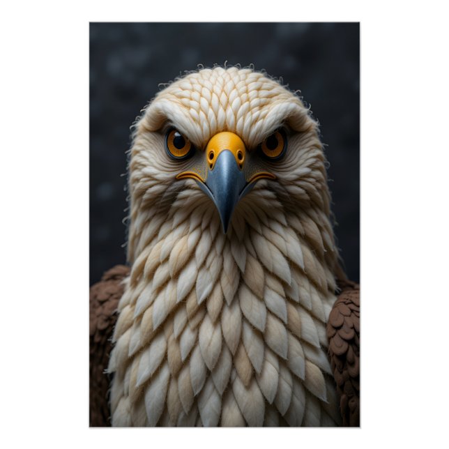 Felted Bird Portrait Poster (Vorderseite)