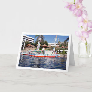 Felucca-Boote am Nil, Luxor Karte