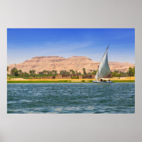 Felucca Sailboat - The Nile, Luxor, Ägypten