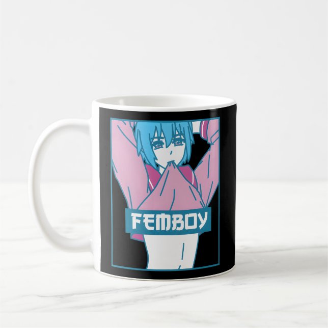 Fem Aesthetic Pastel Yaoi Anime Crossdressing Kaffeetasse (Links)