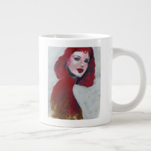 Fem Portrait - Rot Jumbo-Tasse