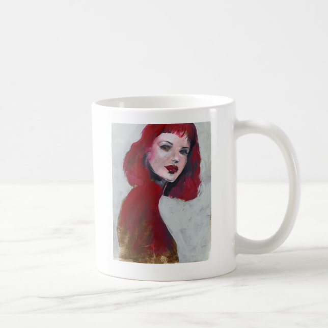 Fem Portrait - Rot Kaffeetasse (Rechts)